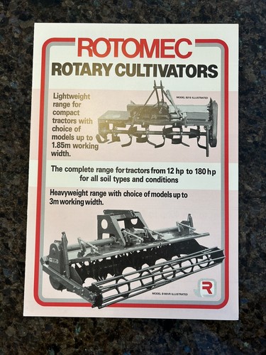 Rotomec cultivator leaflet - rotomec,