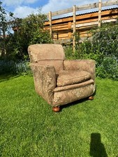 Vintage Antique Armchair Bun Feet Upholstery Project