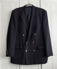 St Michael Navy Wool Double