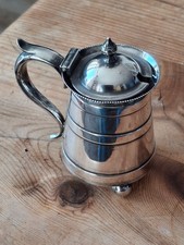Antique white metal mustard