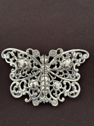 Victorian silver nurses belt - silver,