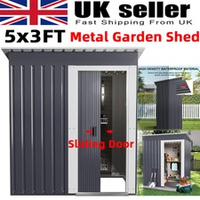 5 x 3ft Garden Shed Galvanised