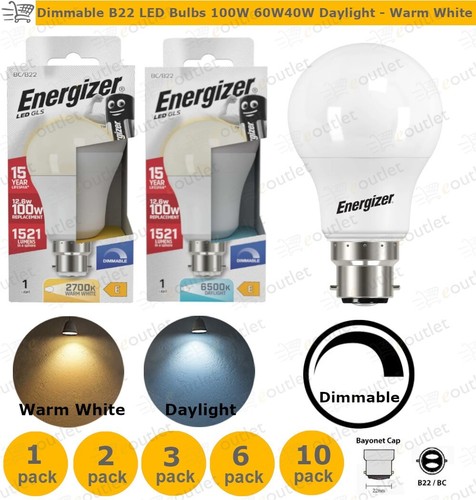 Dimmable led gls b22 bayonet - led,