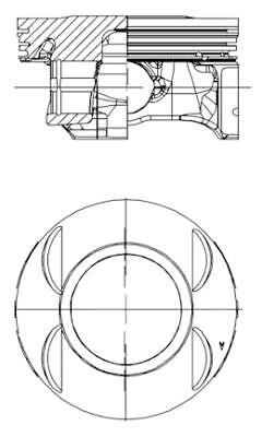 40199600 kolbenschmidt piston - kolbenschmidt,