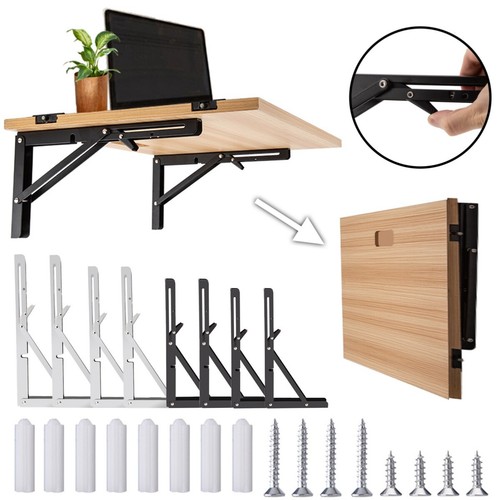 Folding shelf brackets - brackets, 8-20"