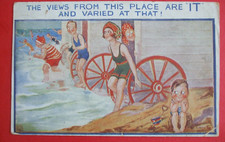Old COMIC Postcard SEASIDE