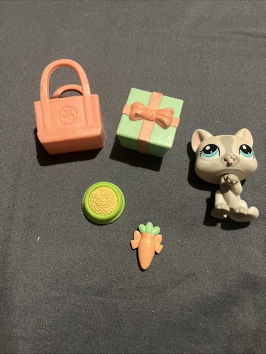 Littlest pet shop grey kitten - shop,