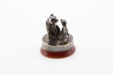 Victorian fob seal - fob, dogs