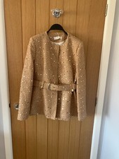 BNWT ZARA Camel Gold Sequin