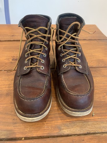 Red wing moc toe boots - wing,