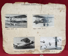 x4 Original c1924 Photograph RAF Biplane 19 Squadron Aircraft Snipe Grebe Siskin