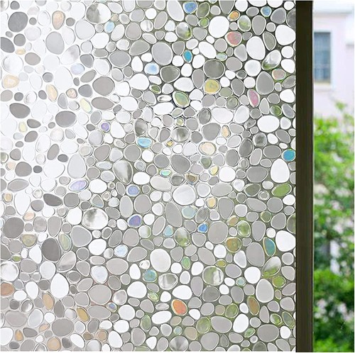 Rainbow frosted window film - frosted,