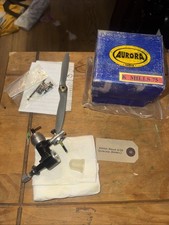 Rc Plane Engine Indian  Mills .75 Aurora Model Nib With Extras