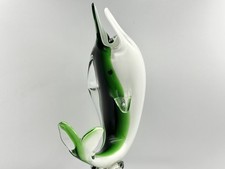 Vintage Murano Glass Green And