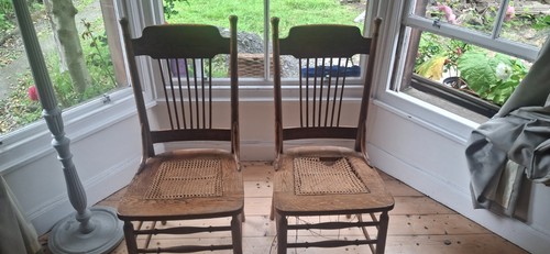 Arts and crafts oak - , chairs