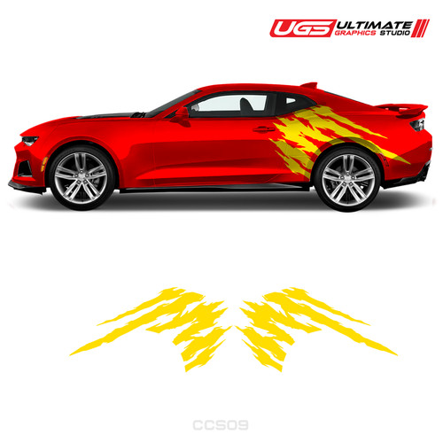 Chevrolet camaro side - side, scratch