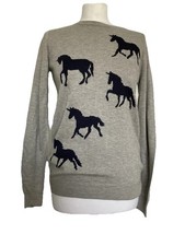 Sugarhill Boutique Grey/Taupe Unicorn Jumper S fits up to a 12