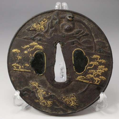 Japanese sword tsuba - tsuba, iron