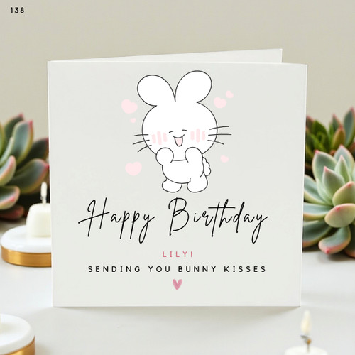 Cute bunny birthday - cute,