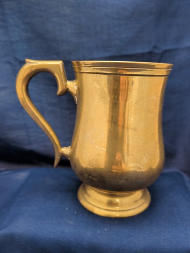 Large brass tankard 13cm - brass, 5.25"/13cm