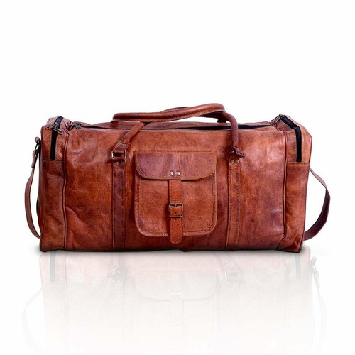 Vintage goat leather duffel - vintage,