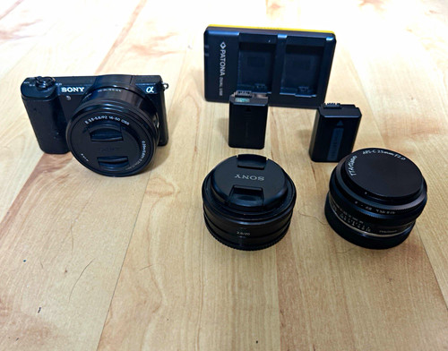 Sony alpha a5100 camera black - sony,