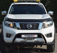 Bonnet Protector Bug Guard Black ABS For Nissan Navara NP300 2016-2019