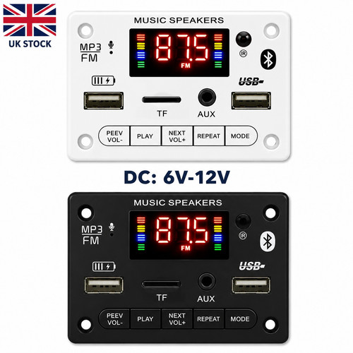 12v bluetooth 0 - 5.0, mp3