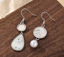 Silver Earrings Asymmetrical