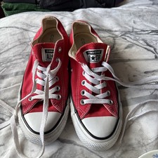 converse red pumps size 5