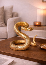 Gold Snake Ornament Art