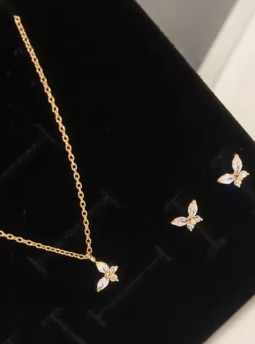Set earrings and necklace - set,