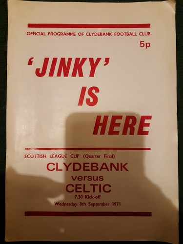 Clydebank celtic 09 - celtic, 08/09/1971