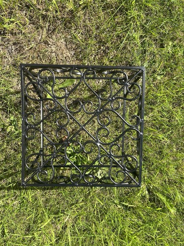 Black wrought iron - wrought, table