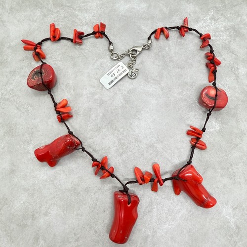 Dyed bamboo coral - bamboo, red