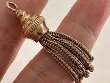 Antique 9ct Gold Tassel Fob Pendant