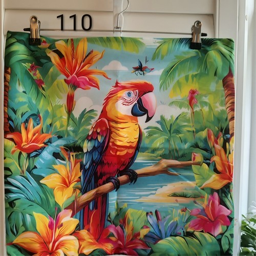 Parrot vibrant tropical design