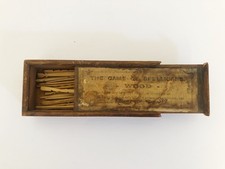 Rare Antique Victorian Game of Spellicans Wood, Original Box - Collectible