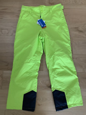NEW Mens Mountain Warehouse Ski Trousers Salopettes Gravity Lime Green