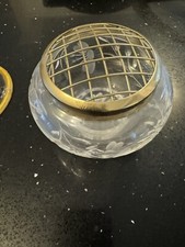 VINTAGE STUART CRYSTAL FUSCHIA SMALL ROSE BOWL