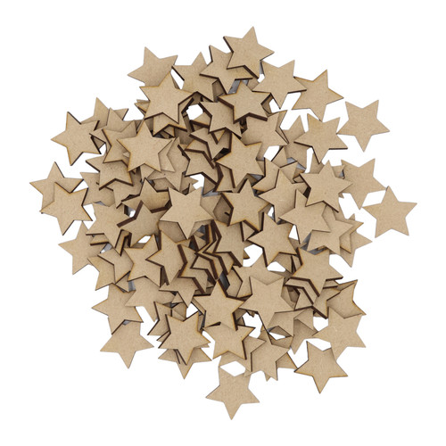 Wooden stars mdf craft - stars, shape