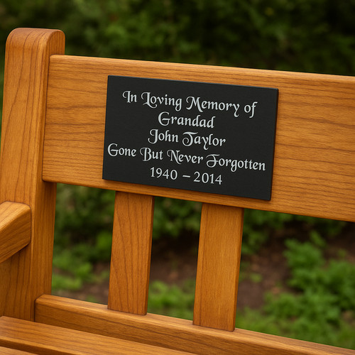 Custom engraved slate - custom, bench