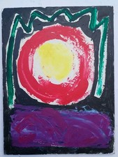 John Hoyland Acrylic Painting