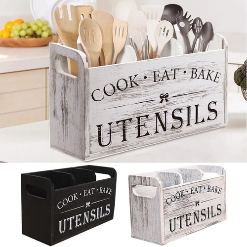 Wooden kitchen utensil holder - utensil,
