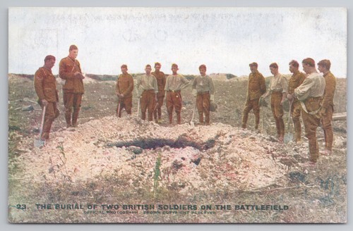 Burial two british soldiers - burial,
