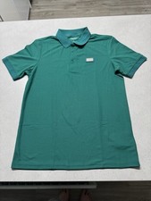Aston Martin Teal Polo Shirt With Metal  Emblem Size M