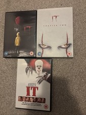 Stephen King's IT 1990, 2017 Chapter 1  & 2 (DVD, 2020, 3-Disc Set)