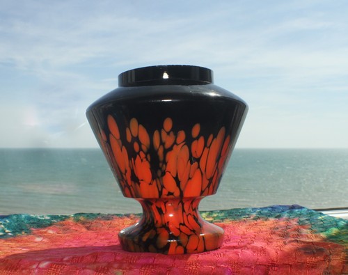 Vintage spatter black orange - spatter, &