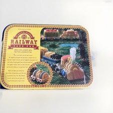 Williams Sonoma Nordic Ware Railway Cake Pan Train 9 Cars 3D Mold USA 5 Cup 1.2L