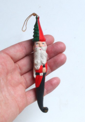 Vintage painted clay father - painted,